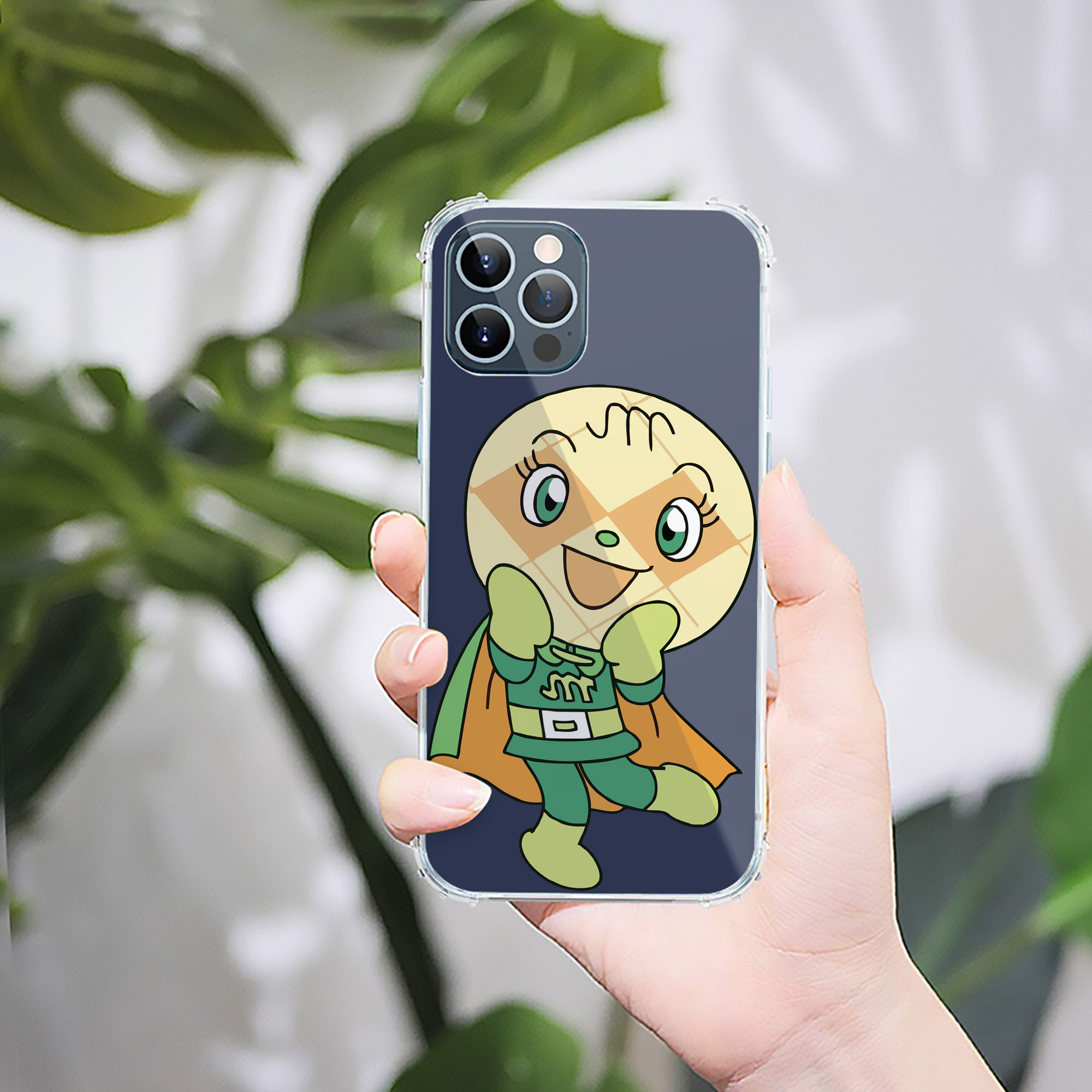 （画像用） アンパンマン Anpanman 【iPhone 12シリーズ対応】透明スマホケース（クリアソフトケース）